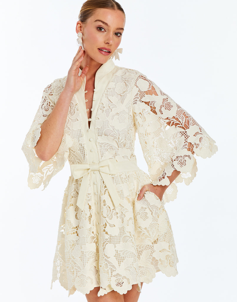 chinese dress ladies Arabelle Lace Maxi Dress – Maria & David New York main image 1