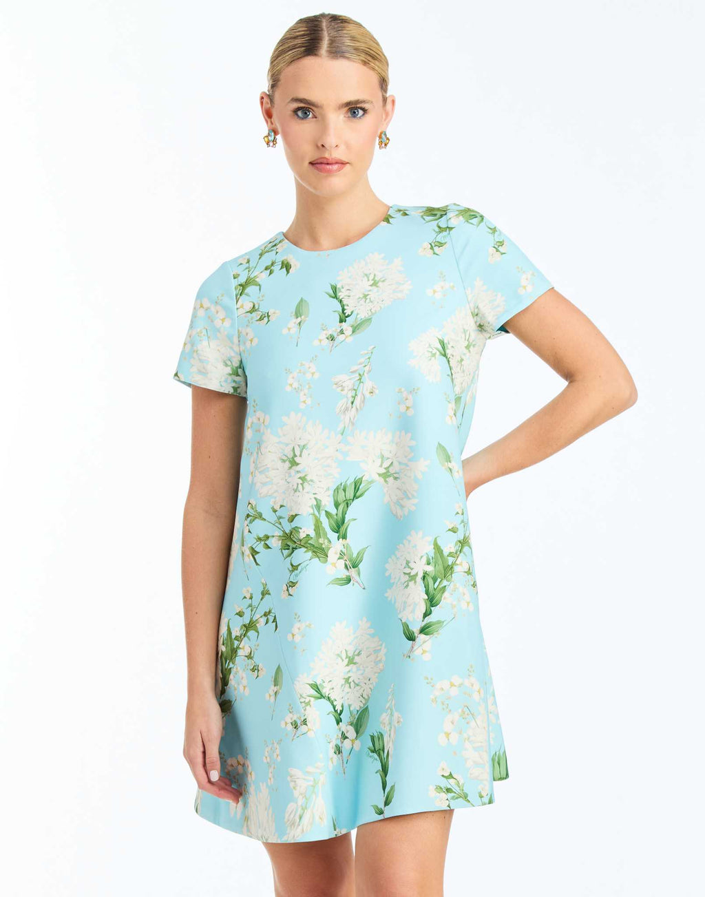 Mestiza New York | Cecily Convertible Mini Dress | L | Blue Botanica Mestiza New York | Cecily Convertible Mini Dress | L | Blue Botanica