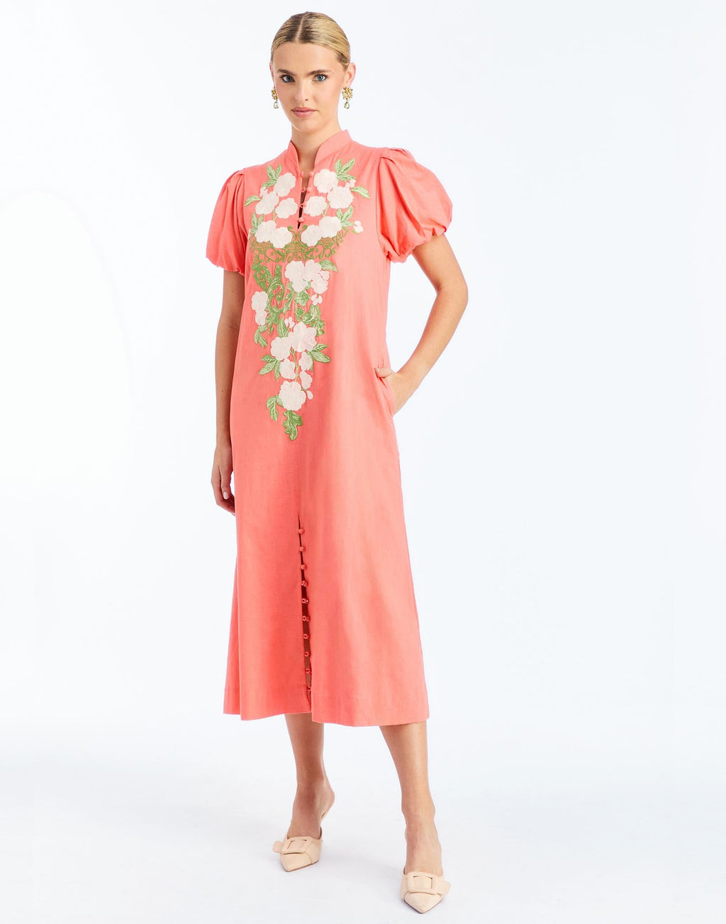 Mestiza New York Elliana Barong Midi Dress