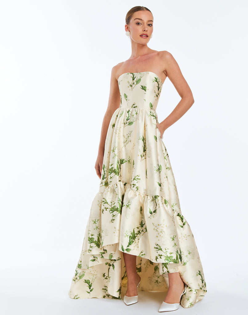 green emerald velvet dress Kathryn Mestiza Top & Skirt main image 1