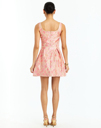 Cora Mini Dress in Gilded Pink by Mestiza New York - Back