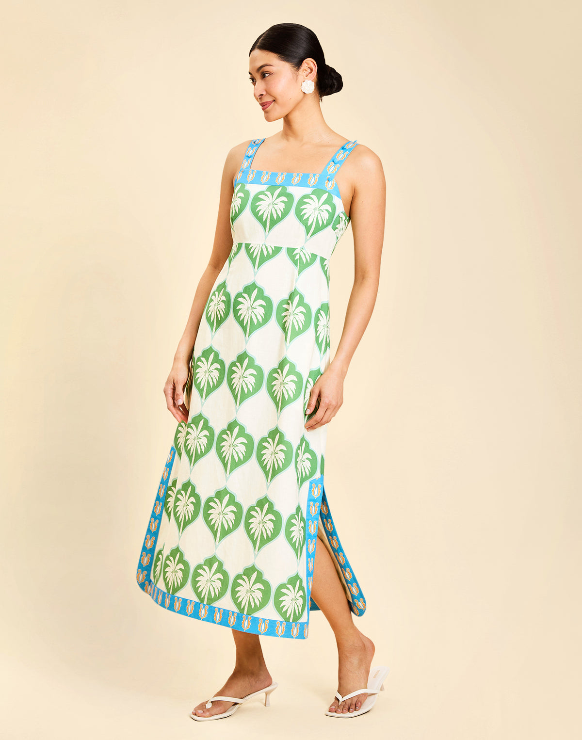 apollo midi dress APOLLO CONVERTIBLE MIDI DRESS IN PALM BAY BLUE | CULT MIA