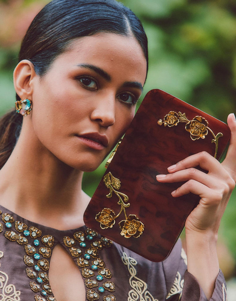 Augustine Gilded Tortoise Acrylic Bag