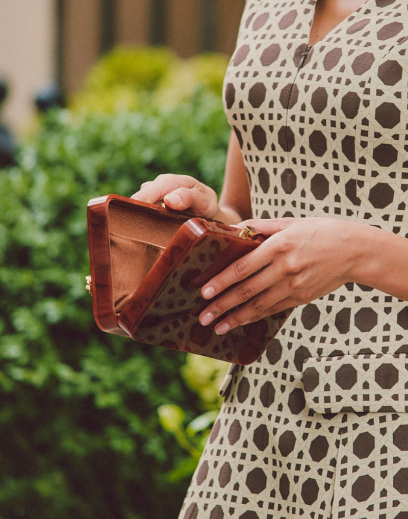 Augustine Gilded Tortoise Acrylic Bag