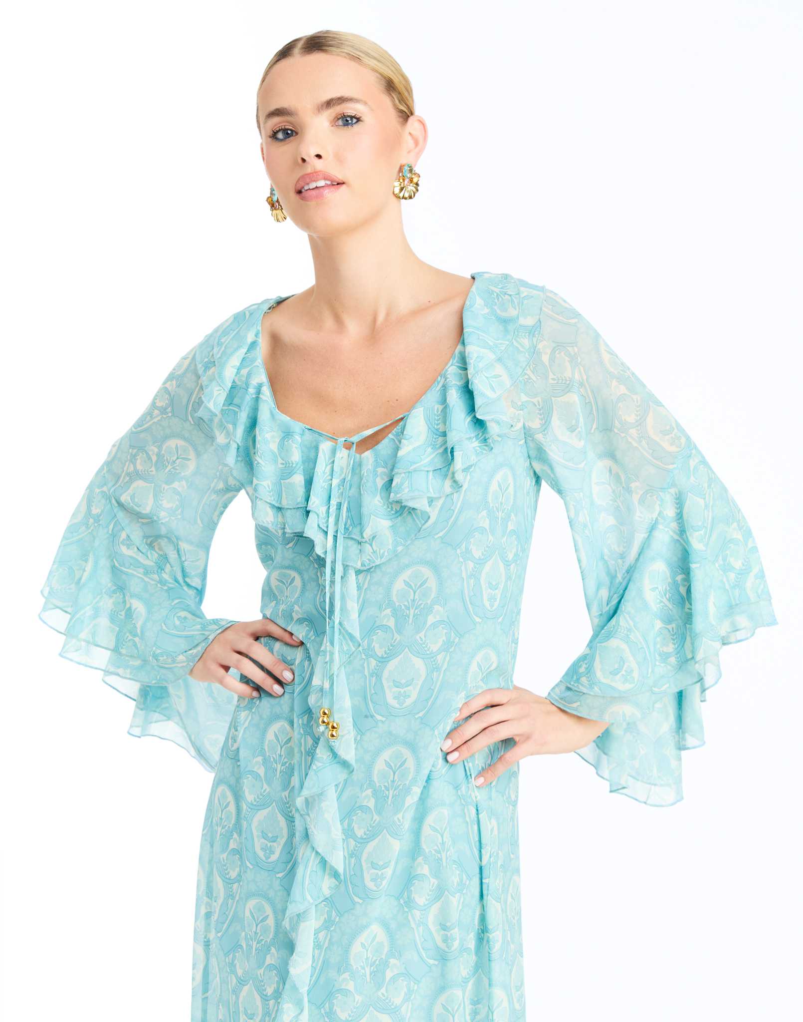 Bimini Ruffle Caftan