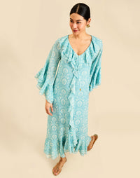 Bimini Ruffle Caftan