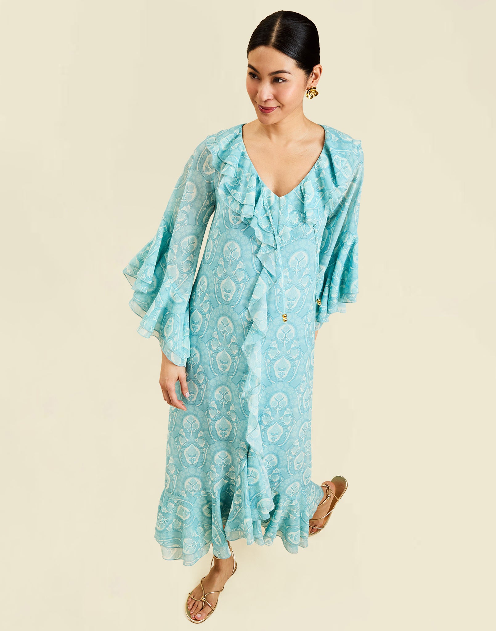 Bimini Ruffle Caftan
