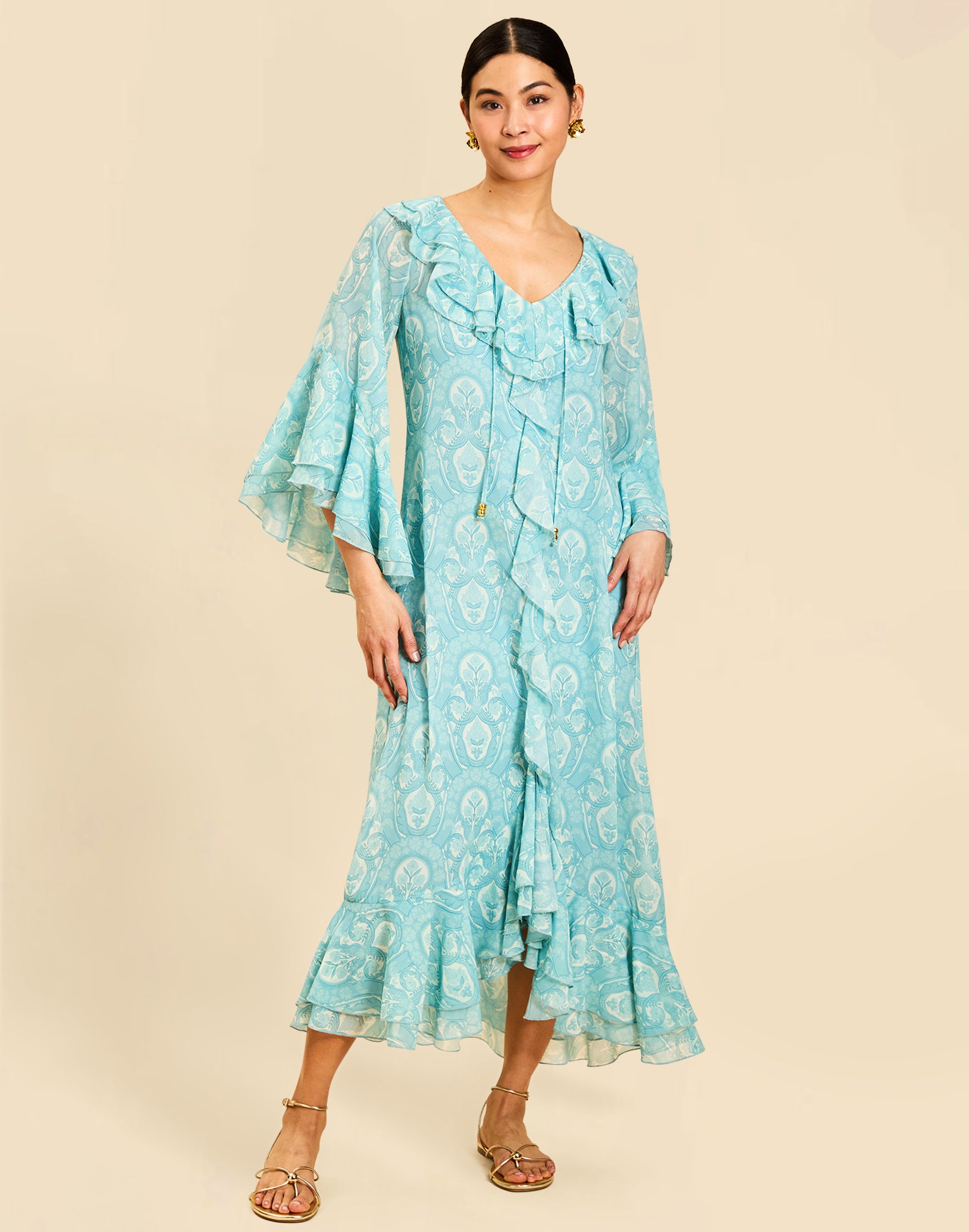 Bimini Ruffle Caftan