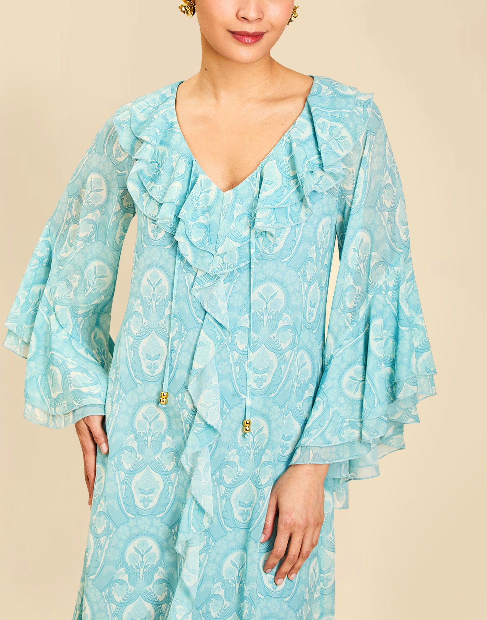 Bimini Ruffle Caftan