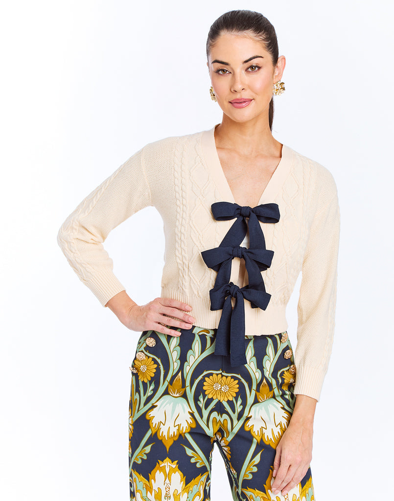 Brigitta Bow Cardigan Sweater