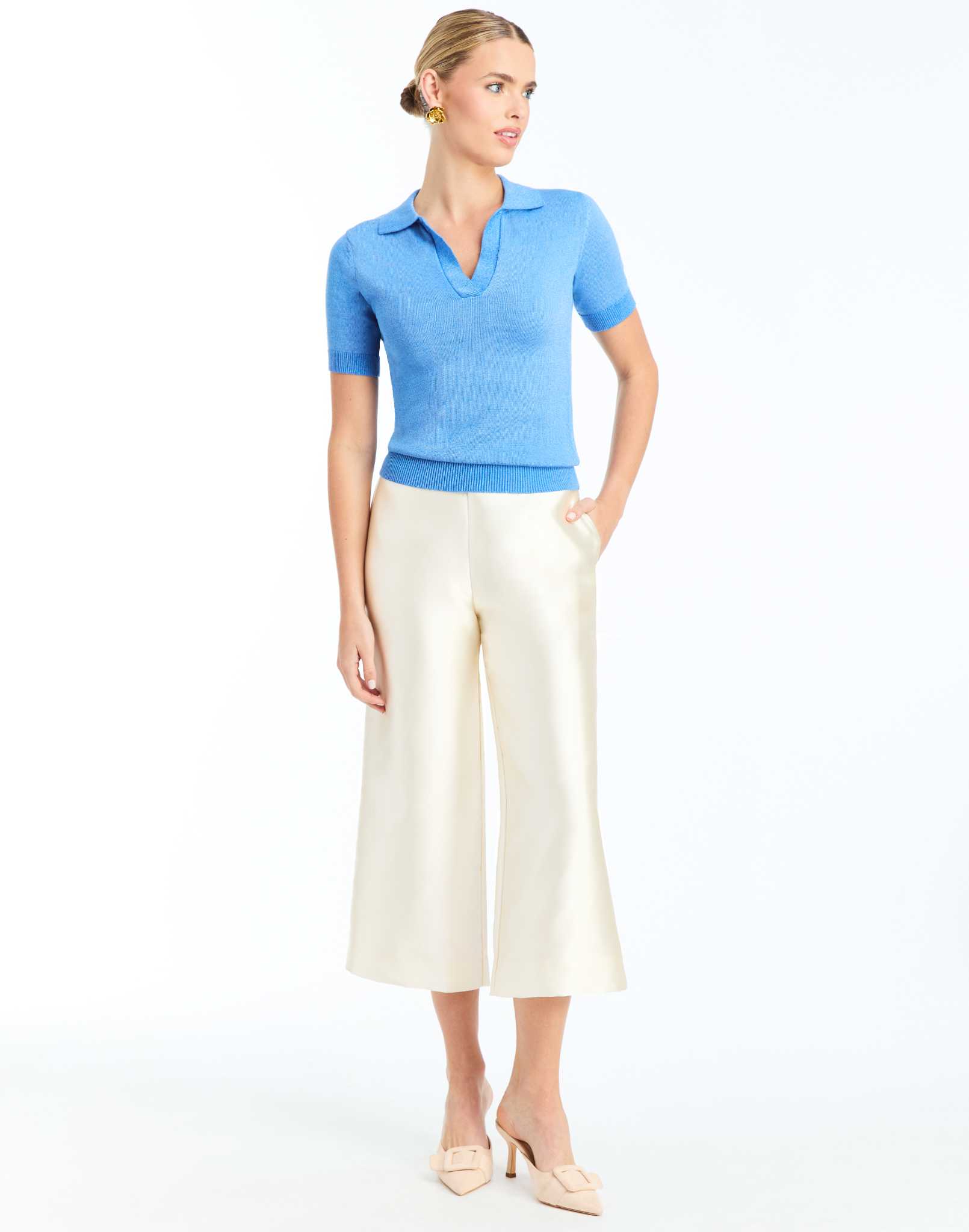 Charlie Short Sleeve Polo Sweater