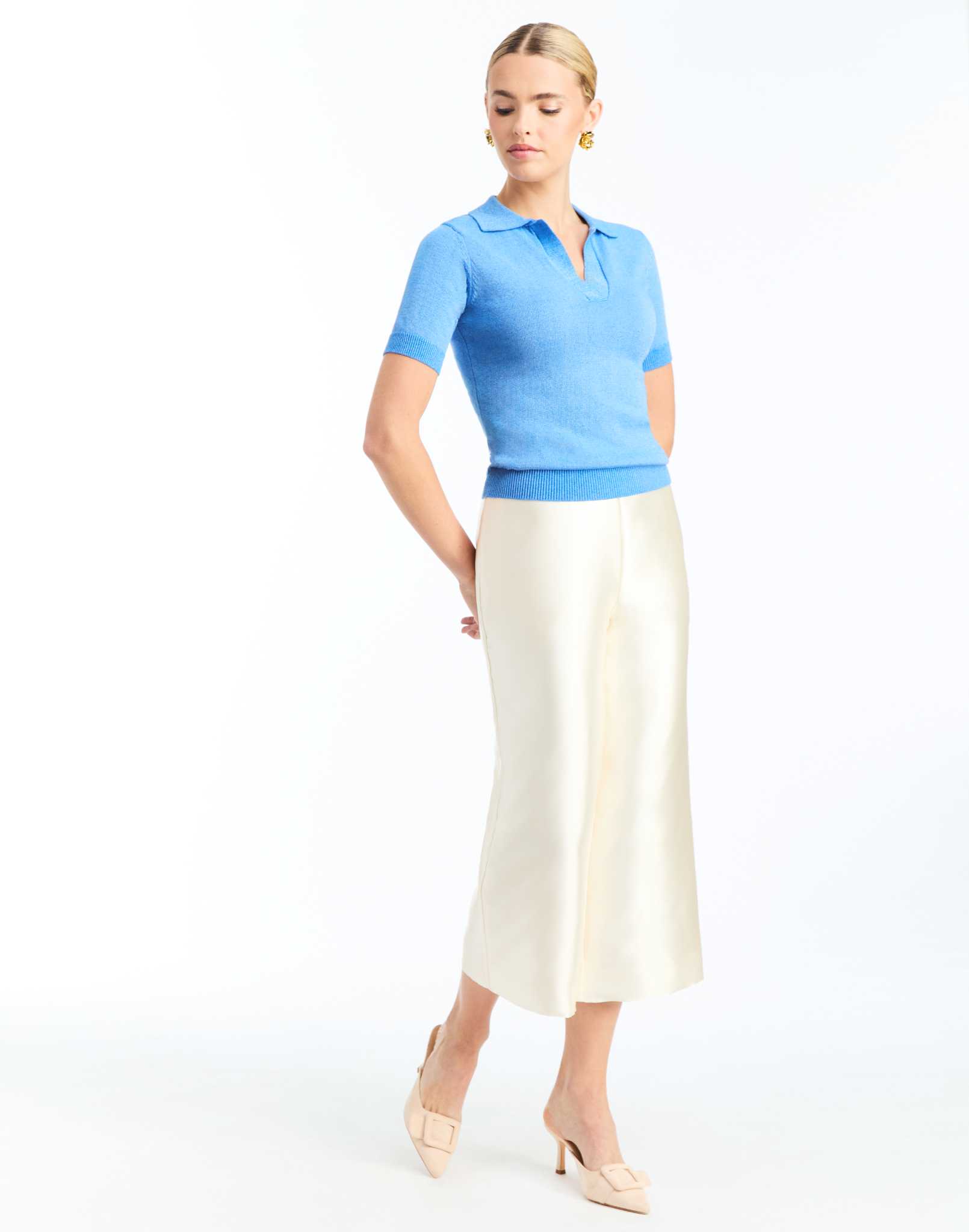 Charlie Short Sleeve Polo Sweater