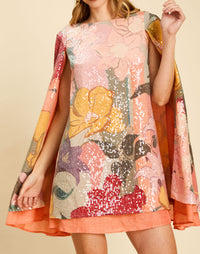 Pre-Order - Collins Cape Mini Dress