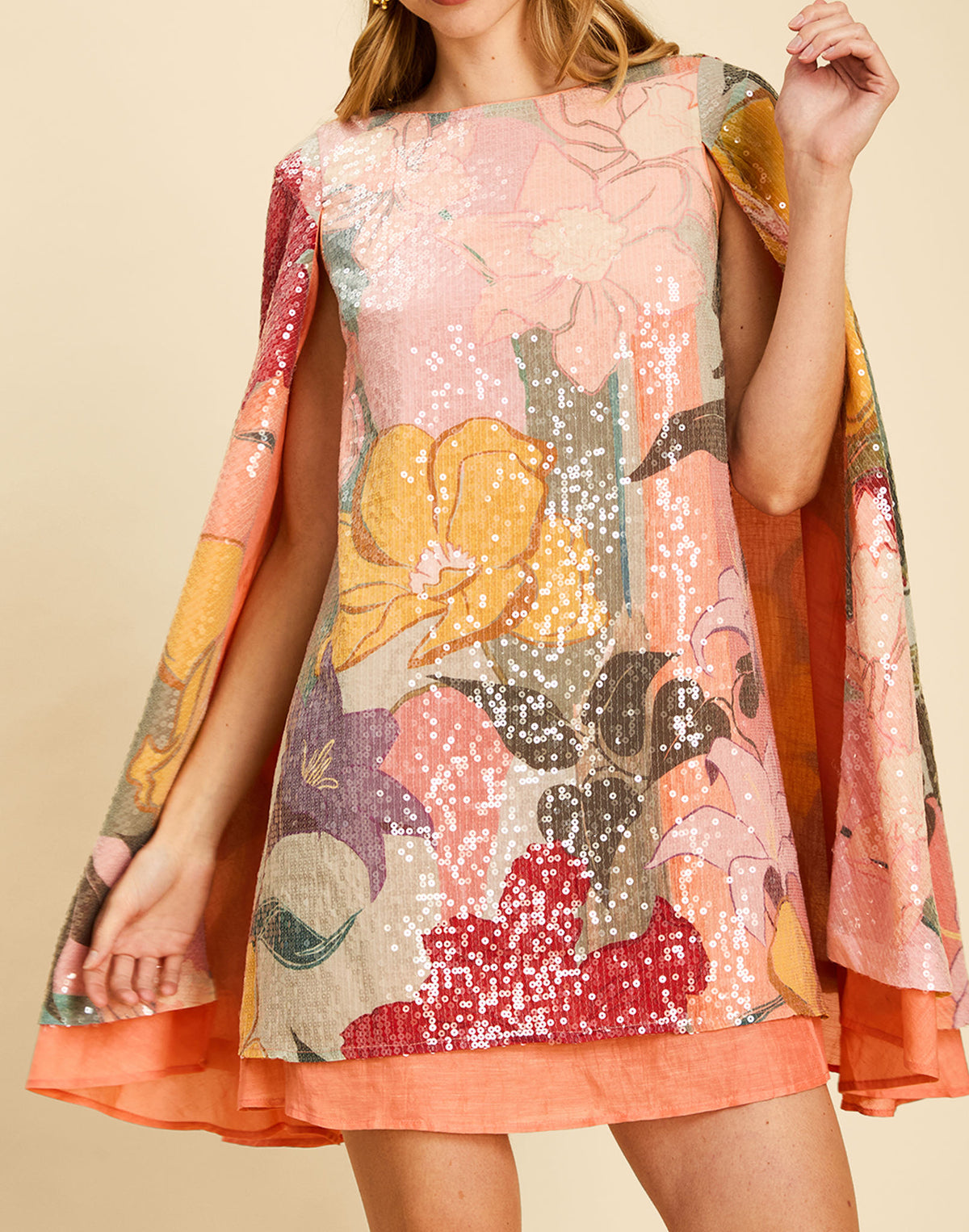 Pre-Order - Collins Cape Mini Dress