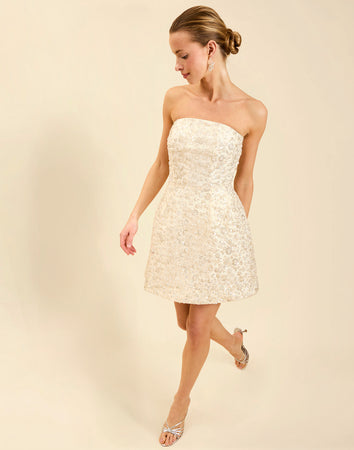 dottie mini dress Dottie Beaded Mini Dress 4 / Sugar Swizzle Ivory