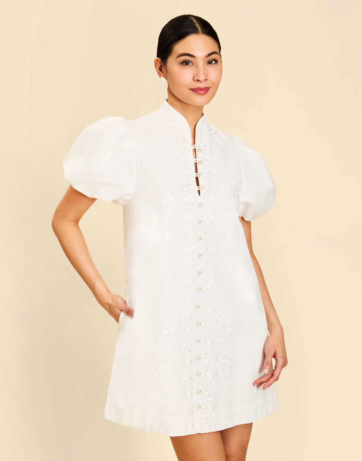 Elliana Barong Mini Dress