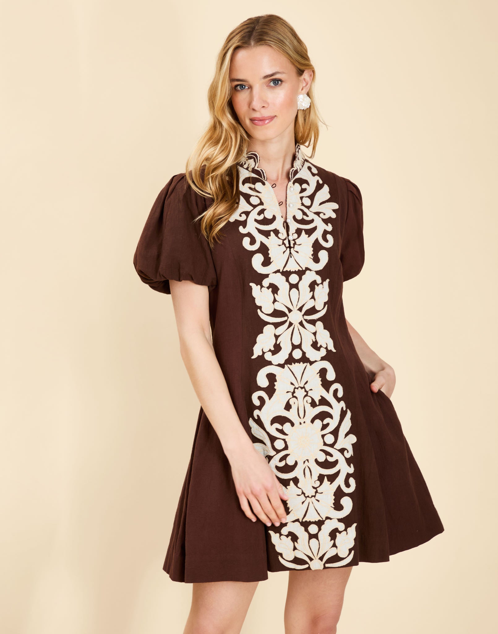 Pre-Order - Flavia Barong Mini Dress