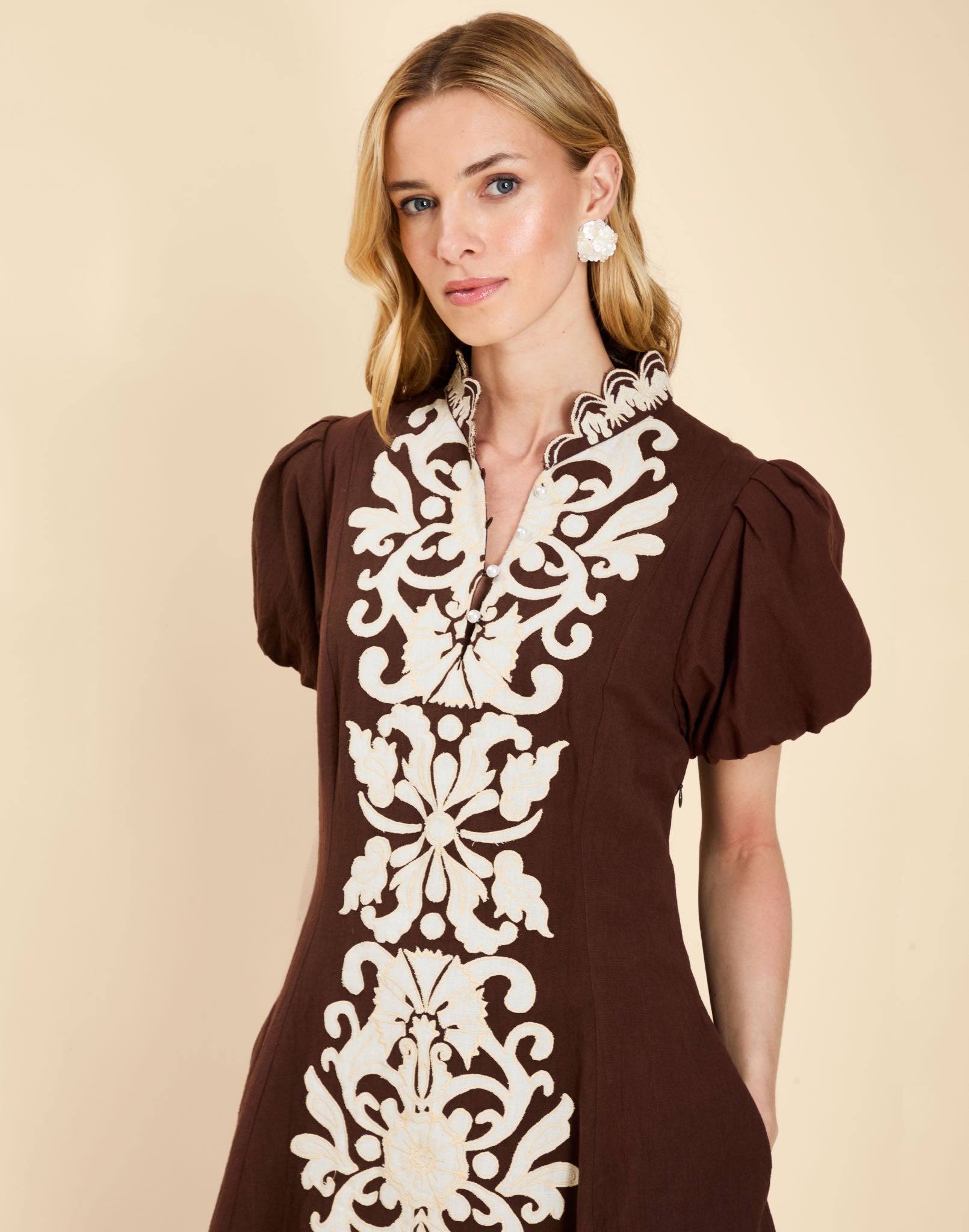Pre-Order - Flavia Barong Mini Dress