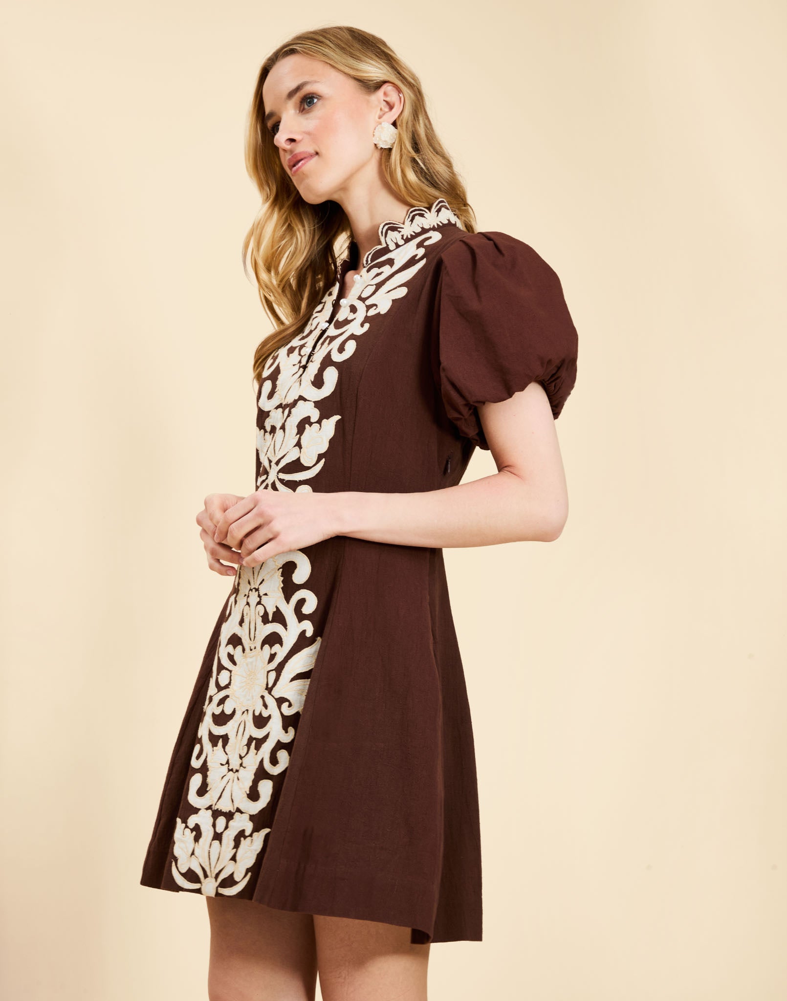 Pre-Order - Flavia Barong Mini Dress