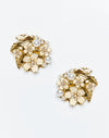 Gilded Sampaguita Cluster Earrings