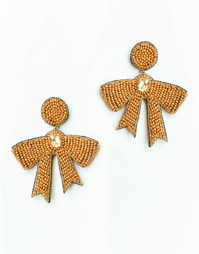 Glitzy Bow Earrings