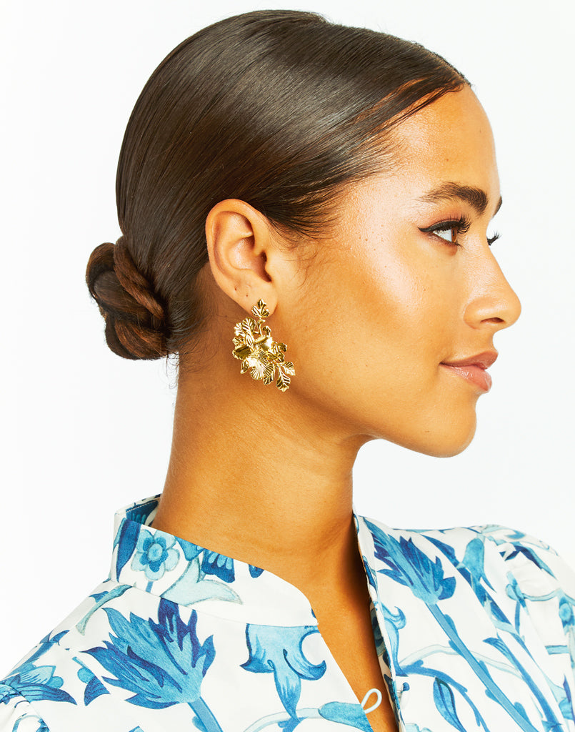 Pre-Order - Laurel Leaf Drop Earrings