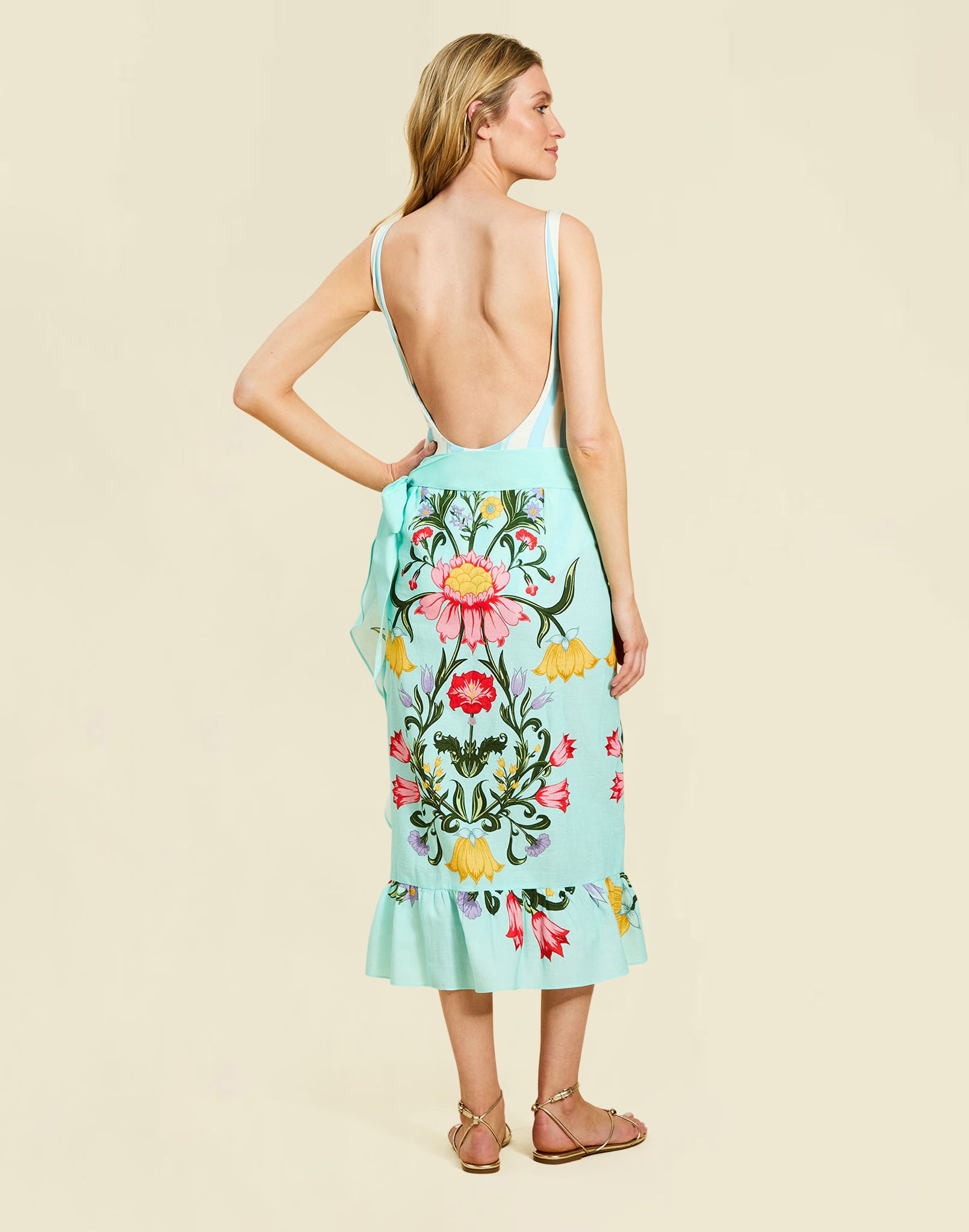 Pre-Order - Magnolia Ruffle Pareo Skirt