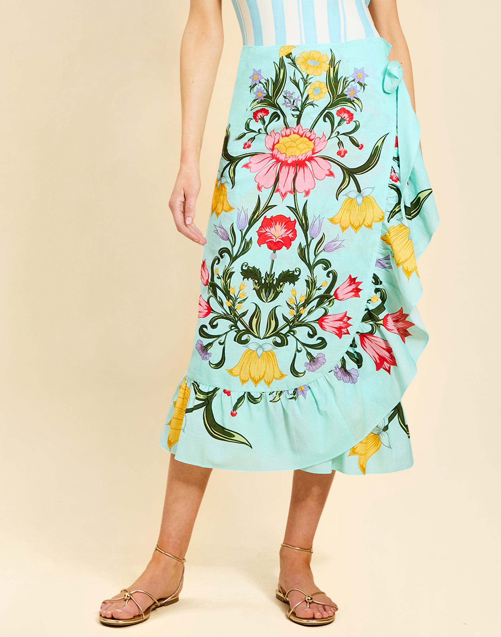 Pre-Order - Magnolia Ruffle Pareo Skirt