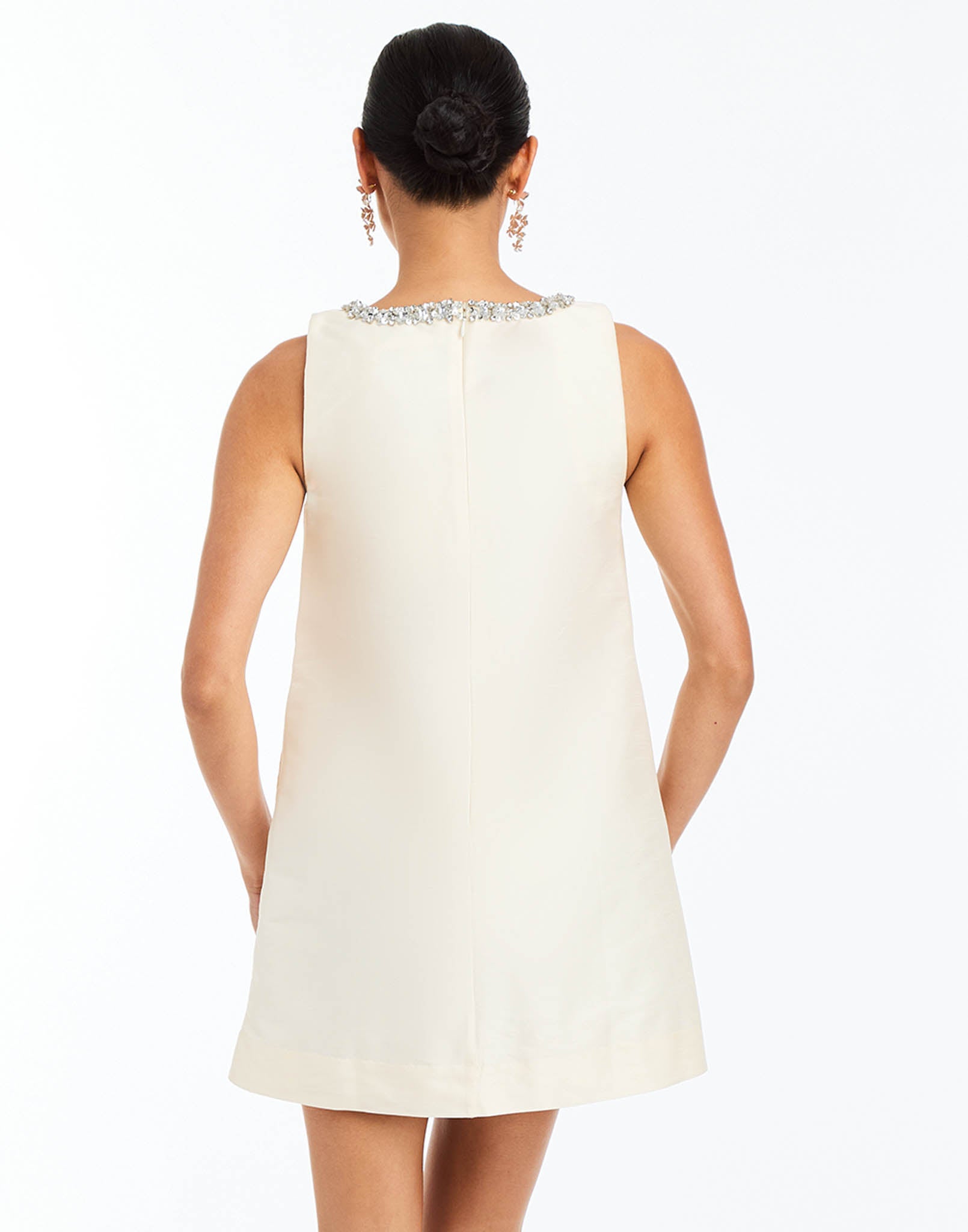 Manhattan Embellished Shift Mini Dress