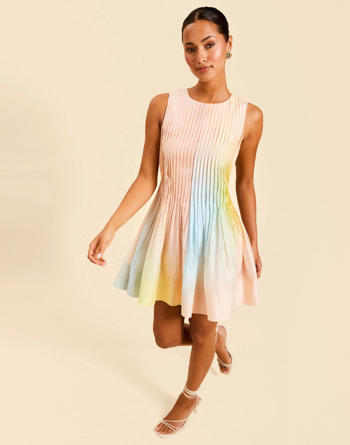 Philippa Pintuck Mini Dress