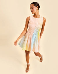 Philippa Pintuck Mini Dress
