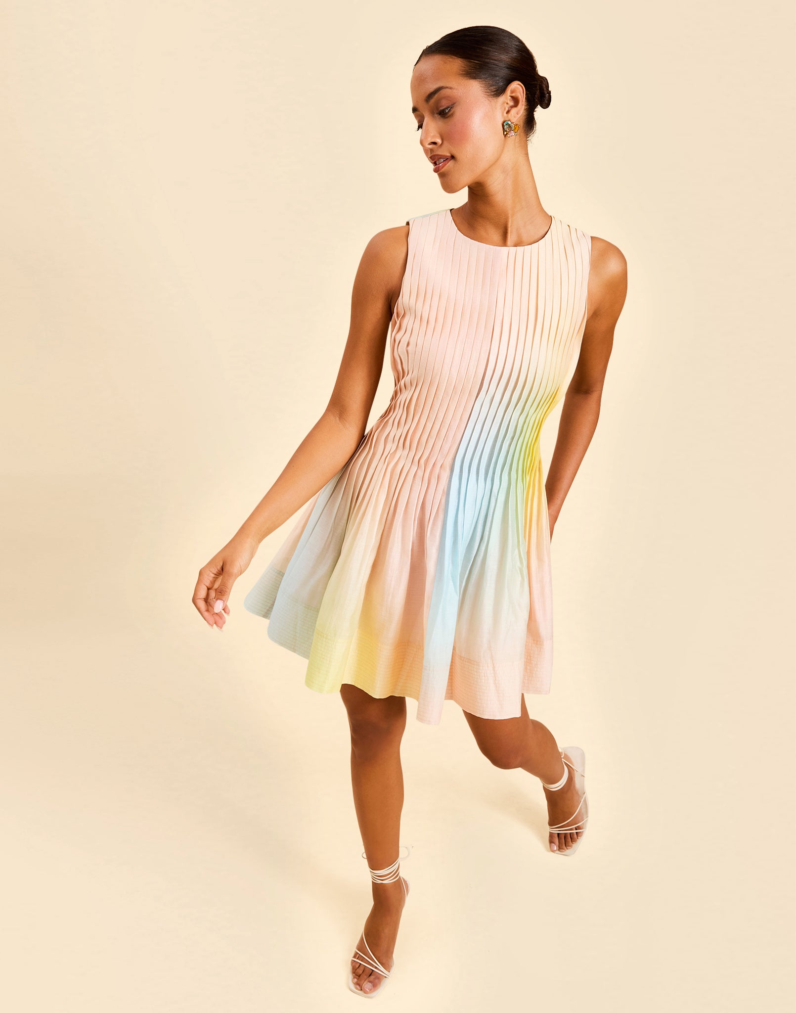 Philippa Pintuck Mini Dress