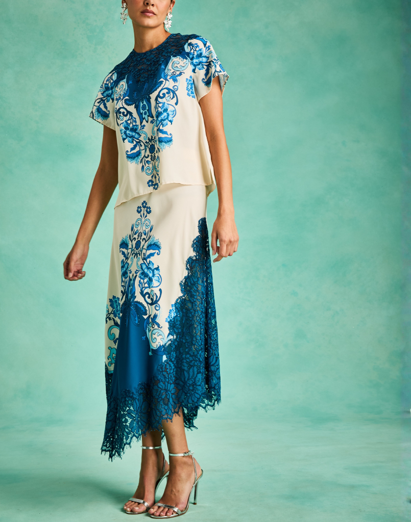 Gracie Lace Midi Skirt