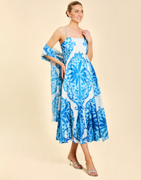 Reverie Tea-Length Sash Dress