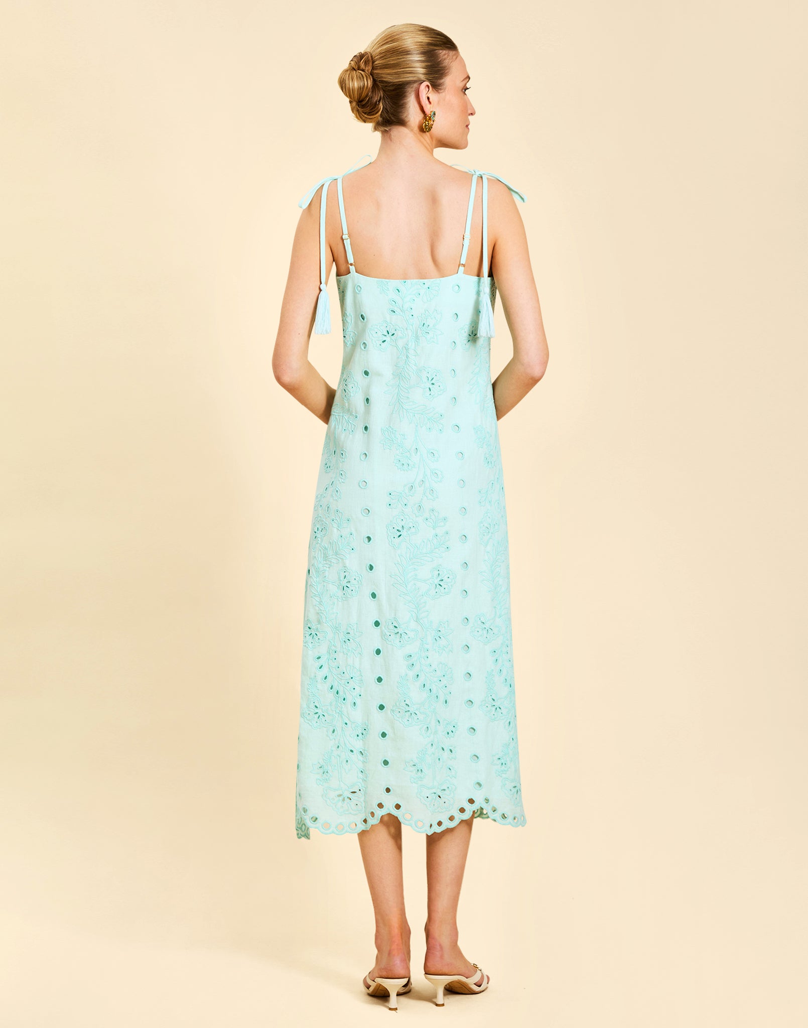 Salvador Tassel Midi Dress