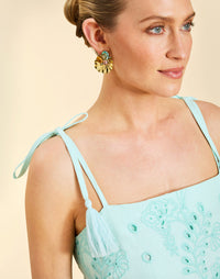 Salvador Tassel Midi Dress