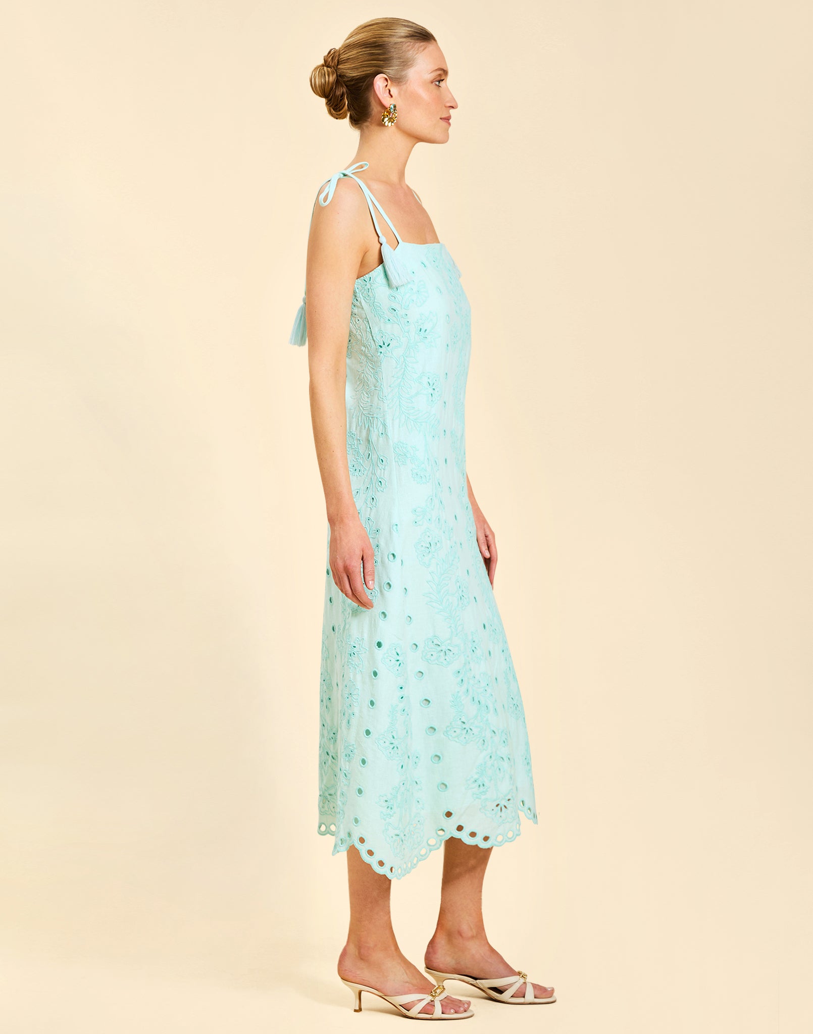 Salvador Tassel Midi Dress