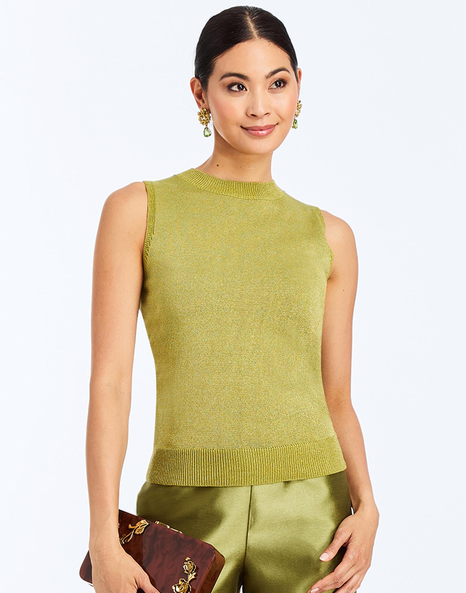 Soho Metallic Knit Top