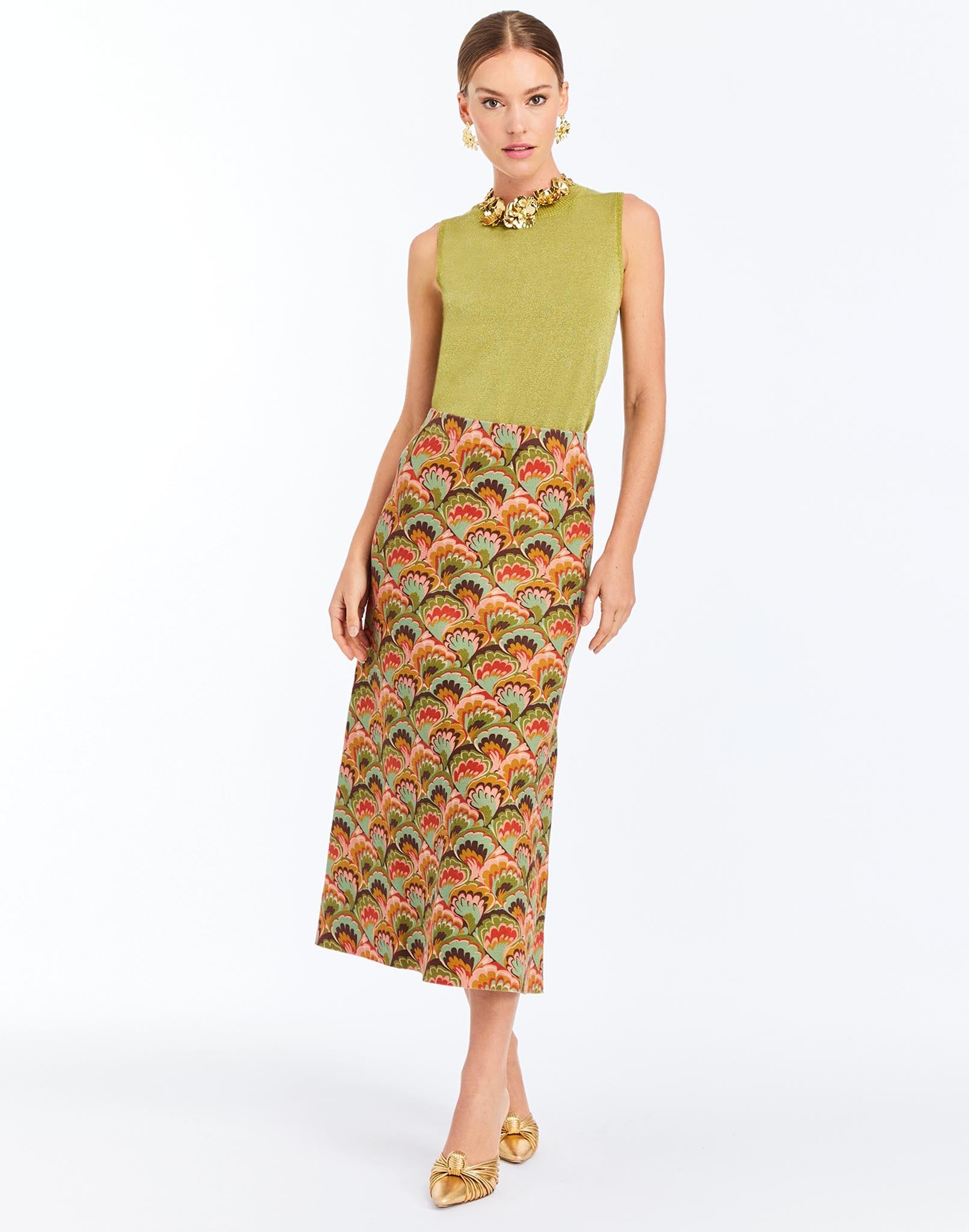 Soho Metallic Knit Top