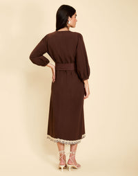 Pre-Order - Suzanna Barong Midi Dress
