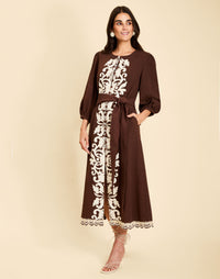 Pre-Order - Suzanna Barong Midi Dress