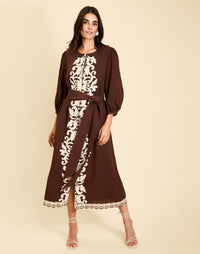 Pre-Order - Suzanna Barong Midi Dress