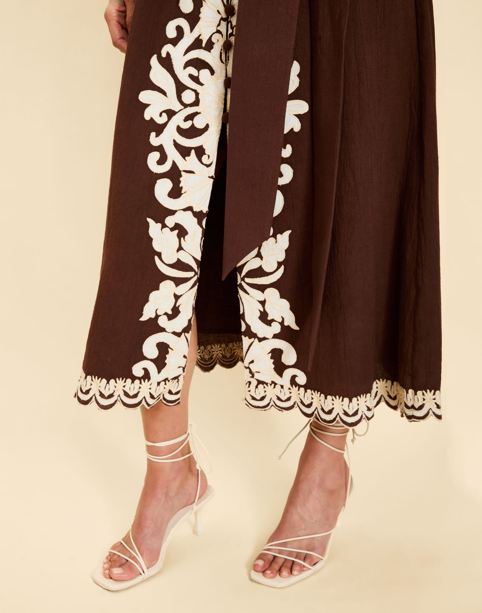 Pre-Order - Suzanna Barong Midi Dress