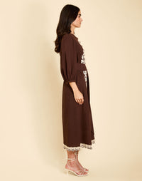 Pre-Order - Suzanna Barong Midi Dress