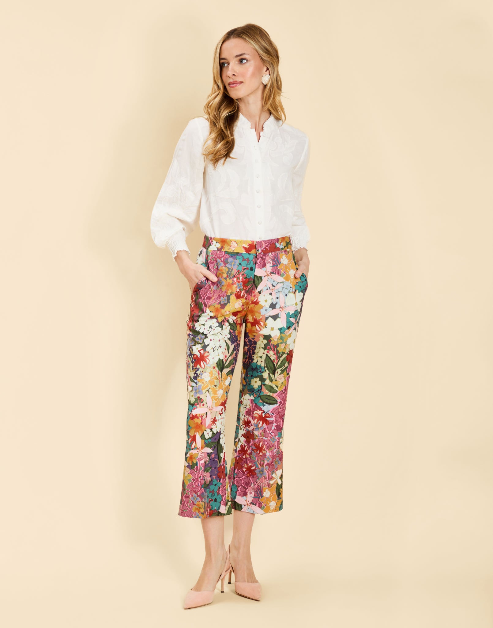 Tuxedo Crop Kick Pants