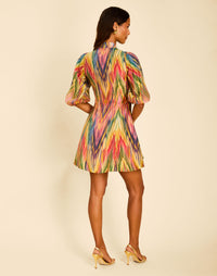 Pre-Order - Valencia Frog Knot Mini Dress