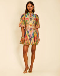 Pre-Order - Valencia Frog Knot Mini Dress