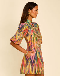 Pre-Order - Valencia Frog Knot Mini Dress