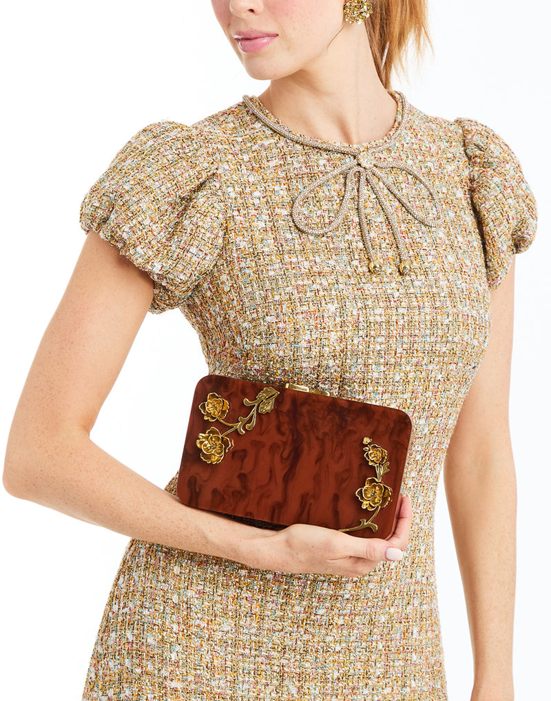 Augustine Gilded Tortoise Acrylic Bag