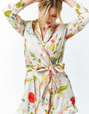 Fashionable floral robe